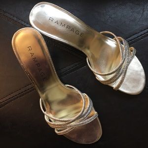 Rampage Shoes - Rampage gold glitter kitten heels 7 Rampage Shoes - Rampage gold glitter kitten heels 7